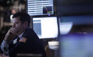 Un trader au New York Stock Exchange, la bourse de New York, le 3 octobre 2011.