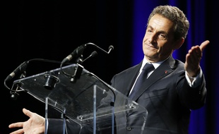 Nicolas Sarkozy lors d'un meeting le 22 mai 2015.