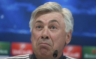 Carlo Ancelotti en conférence de presse le 21 avril 2015.