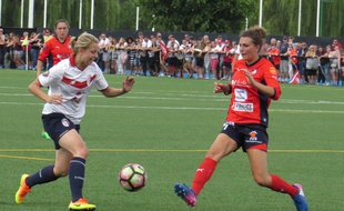 A Villeneuve d'Ascq, le 11 juin 2017 - Scene de jeu lors du match entre le Losc et La Roche-sur-Yon, en, D2 feminine.