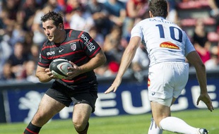Le centre du Stade Toulousain Florian Fritz face à Castres, le 21 septembre 2013 au stade Ernest-Wallon de Toulouse.