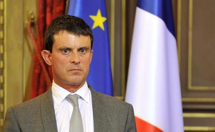 Le ministre de l'Intérieur Manuel Valls, le 17 septembre 2013 à Nice.