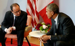 François Hollande et Barack Obama près de Garmisch-Partenkirchen en Allemagne, le 8 juin 2015