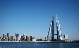 Vue d'ensemble de la capitale du royaume du Bahreïn, Manama, le 10 février 2016