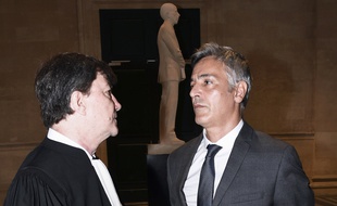 Le majordome Pascal Bonnefoy et son avocat Antoine Guillot.