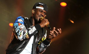 Le chanteur Alpha Diallo, connu comme "Black M", au Printemps de Bourges le 28 avril 2015