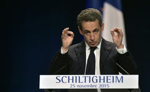 Nicolas Sarkozy à Schiltigheim, le 25 novembre 2015