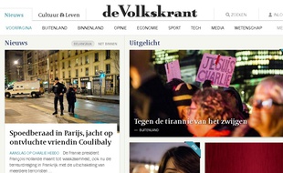 Capture d'écran du site http://www.volkskrant.nl/