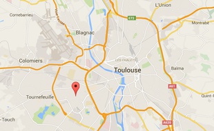 Localisation du chemin de Bordeblanche, à Toulouse.