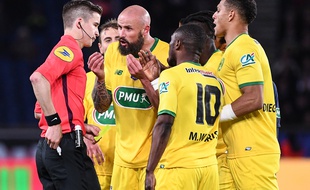 Les Nantais n'ont pas été aidés par l'arbitrage mercredi soir face au PSG.