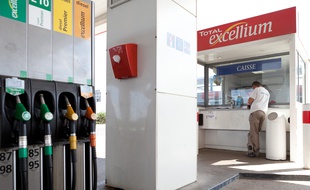 Une station-service Total (illustration)