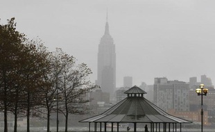 La ville de New York (Etats-Unis), dans l'attente de l'ouragan Sandy, le 29 octobre 2012.