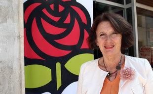 Anne-Yvonne Le Dain, candidate PS aux législatives, le 13 juin 2012.