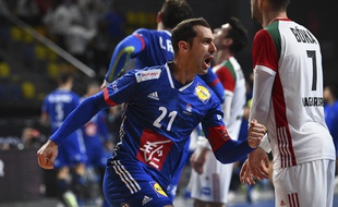 Michaël Guigou, ici le 27 janvier 2021, a franchi le 27 avril la barre des 1.000 buts en équipe de France de handball.