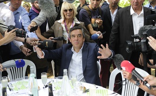 François FIllon, le 28 août 2013 à Rouez-en-Champagne (Sarthe).