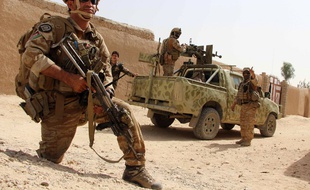 Un militaire de l'armée afghane sur le terrain.