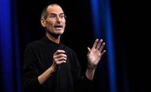 Steve Jobs, le patron d'Apple, lors d'une conférence le 6 juin 2011, à San Francisco.