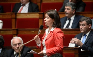 La députée verte Cécile Duflot le 26 mai 2015 à l'Assemblée