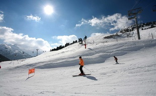 Illustration sur Meribel-Mottaret, en Savoie.