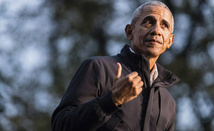 Barack Obama à Newark le 23 octobre 2021