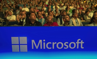 Illustration du groupe américain Microsoft.