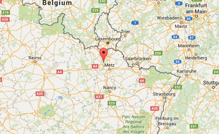 Google map de Joeuf en Lorraine.