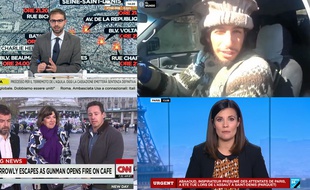 Les chaînes d'information ont rapidement relayé l'information.