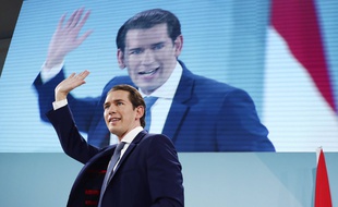 Sebastian Kurz dans son QG, à Vienne, le 29 septembre 2019.