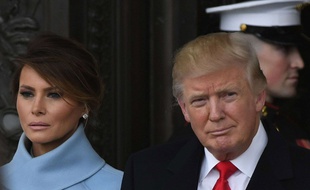 Donald Trump et Mélania Trump le jour de l'investiture du président, le 20/01/17.