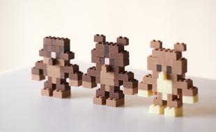 Des Legos en chocolat.