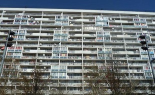 La cité des 4.000 à la Courneuve le 20 mars 2014