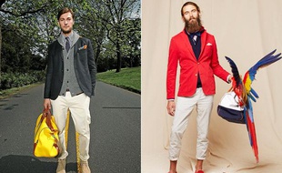 A gauche, le blazer réinventé par Crémieux et à droite, le style sportwear chic de Vicomte A.