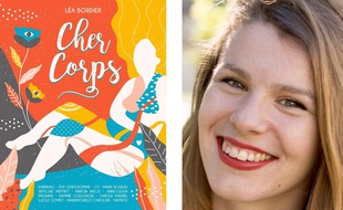 La couverture du recueil « Cher corps » et Léa Bordier, sa créatrice