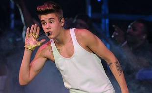 Justin Bieber sur scène pour son «I Believe Tour» le 26 janvier 2013 à Miami en Floride.