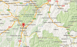 Carte de situation de Grenoble