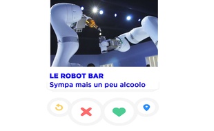 Montage Tinder avec le Robot Bar de Realtime Robotics, présenté à Viva Technology