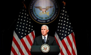 Le vice-président des Etats-Unis Mike Pence a annoncé jeudi la création d'une force de l'espace. CHINE NOUVELLE/SIPA