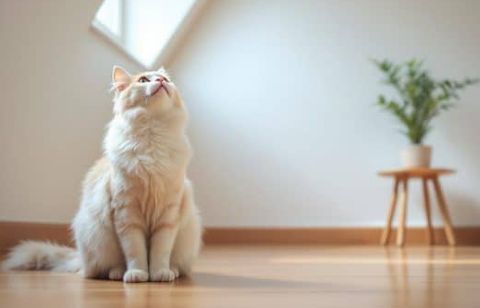 Il fixe le plafond pendant des heures… Et si votre chat voyait quelque chose que vous ne voyez pas ?
