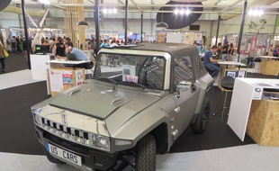 Strasbourg, le 9 septembre 2015 - Inventions du concours Lépine de la Foire européenne 2015. Hummer 100% électrique et sans permis de US Cars Technologie.