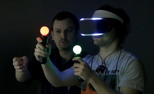 Le prototype de casque de réalité virtuelle de Sony, Project Morpheus.