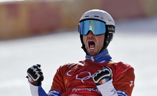 Pierre Vaultier, double champion olympique, le 15 février 2018.