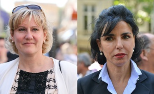 Photo-montage des eurodéputées UMP Nadine Morano, et Rachida Dati.
