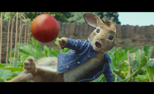 Capture d'écran de la bande-annonce de «Pierre Lapin».
