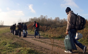 Des migrants près de Dunkerque. (Archives)