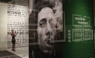 Une exposition sur Bob Marley, en octobre 2013, à Miami (Floride).