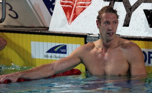 Alain Bernard en mars 2012 aux Championnats de France de natation à Dunkerque