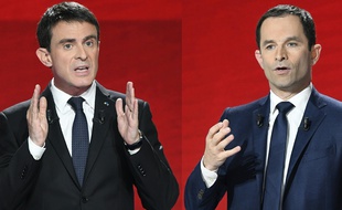 Manuel Valls et Benoït Hamon.