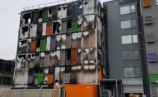 OVHcloud à Strasbourg, victime d'un incendie.