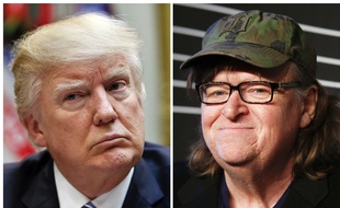 Donald Trump et Michael Moore (montage).
