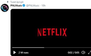 Capture d'écran du tweet de PNL